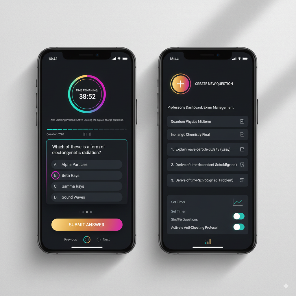Secure Exam Monitoring Mobile App